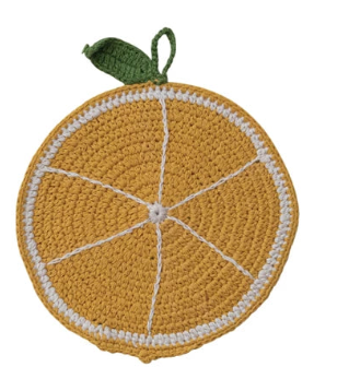 Cotton Crocheted Fruit Shaped Pot Holder