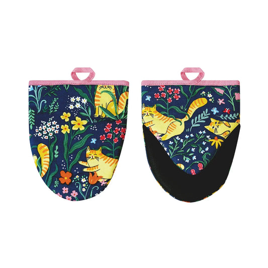 Marmalade Meadow Cotton Microwave Mitts