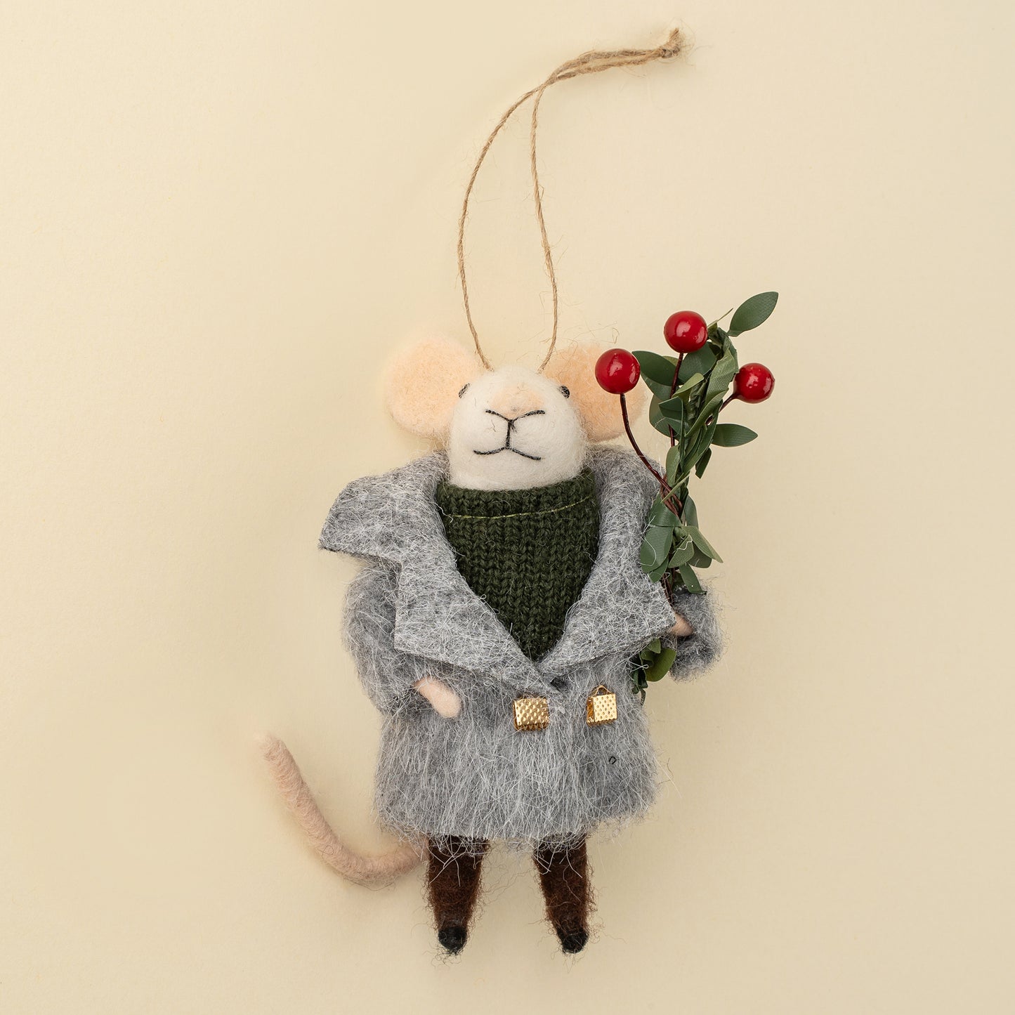 Merrymaker Miles Mouse Holiday Ornament
