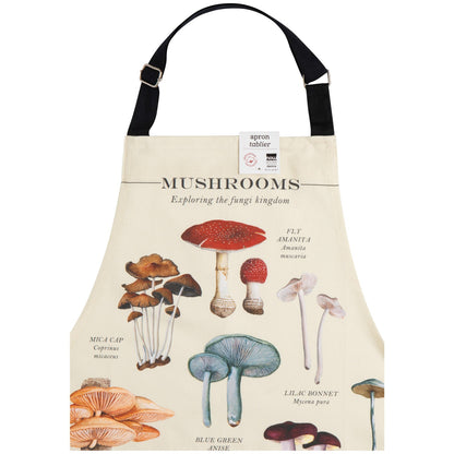 Mushrooms Fine Print Apron