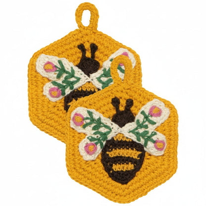 Bee Garden Crochet Sponges Set of 2