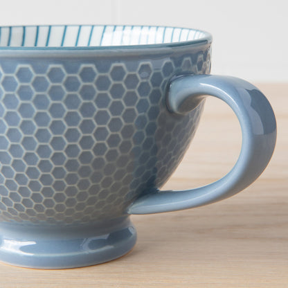 Slate Blue Latte Mug 14 oz