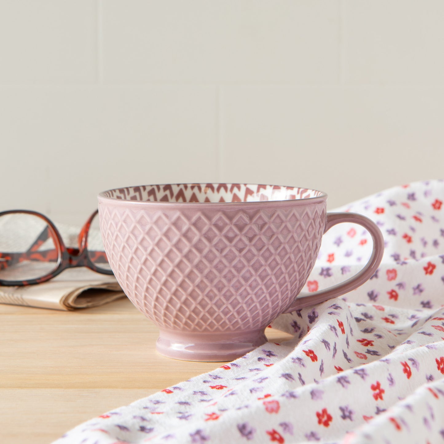 Mauve Latte Mug 14 oz