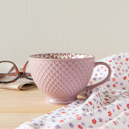 Mauve Latte Mug 14 oz