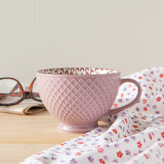 Mauve Latte Mug 14 oz