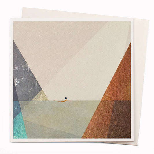 Nadadora Swimmer Art Greeting Card