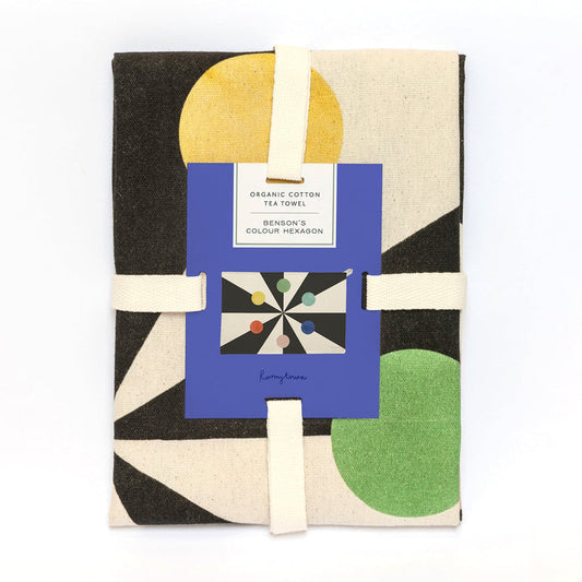 Organic Cotton Tea Towel Benson's Colour Hexagon
