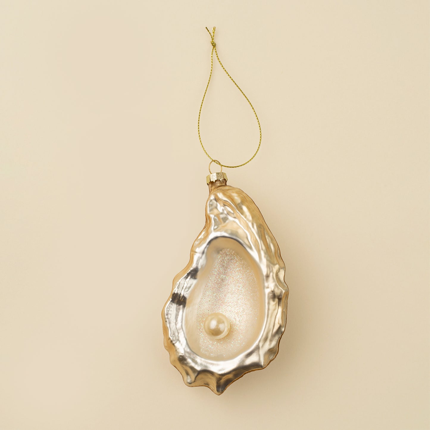 Oyster Glass Holiday Ornament