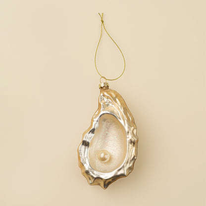 Oyster Glass Holiday Ornament