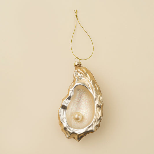 Oyster Glass Holiday Ornament
