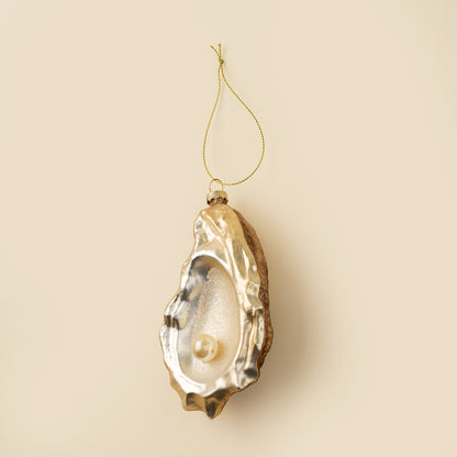 Oyster Glass Holiday Ornament