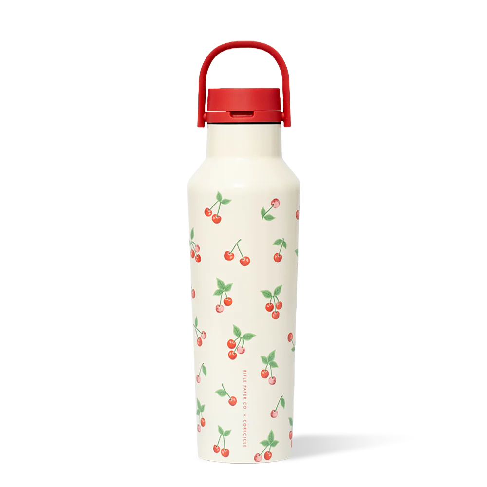 Rifle Paper Cherries Sport Canteen 20oz