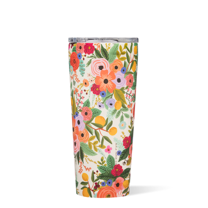 Rifle Paper Garden Party Cream Tumbler 24oz