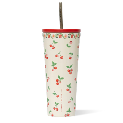Rifle Paper Cherries Cold Cup 24oz