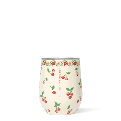 Rifle Paper Cherries Stemless 12oz