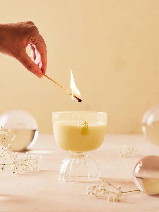 Sparkling Coupe Champagne Candle