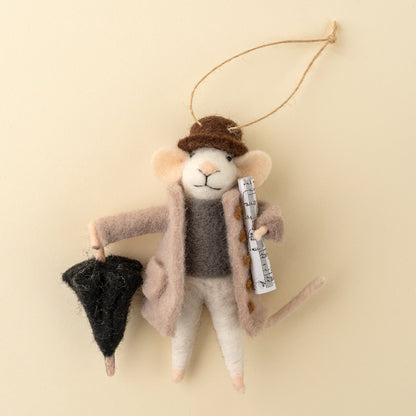 Rainy Day Ralph Mouse Holiday Ornament