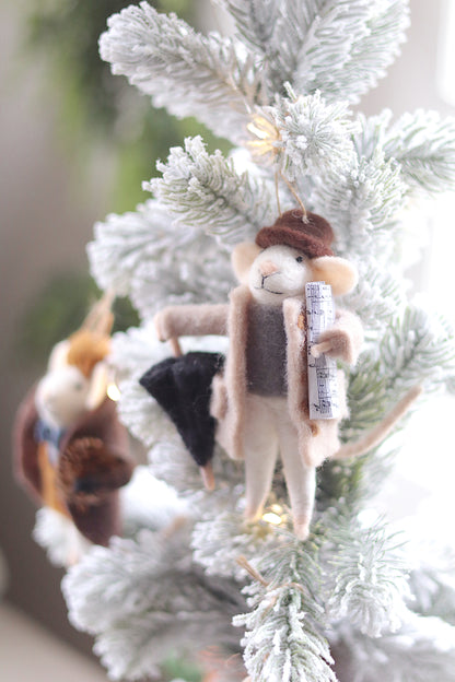 Rainy Day Ralph Mouse Holiday Ornament