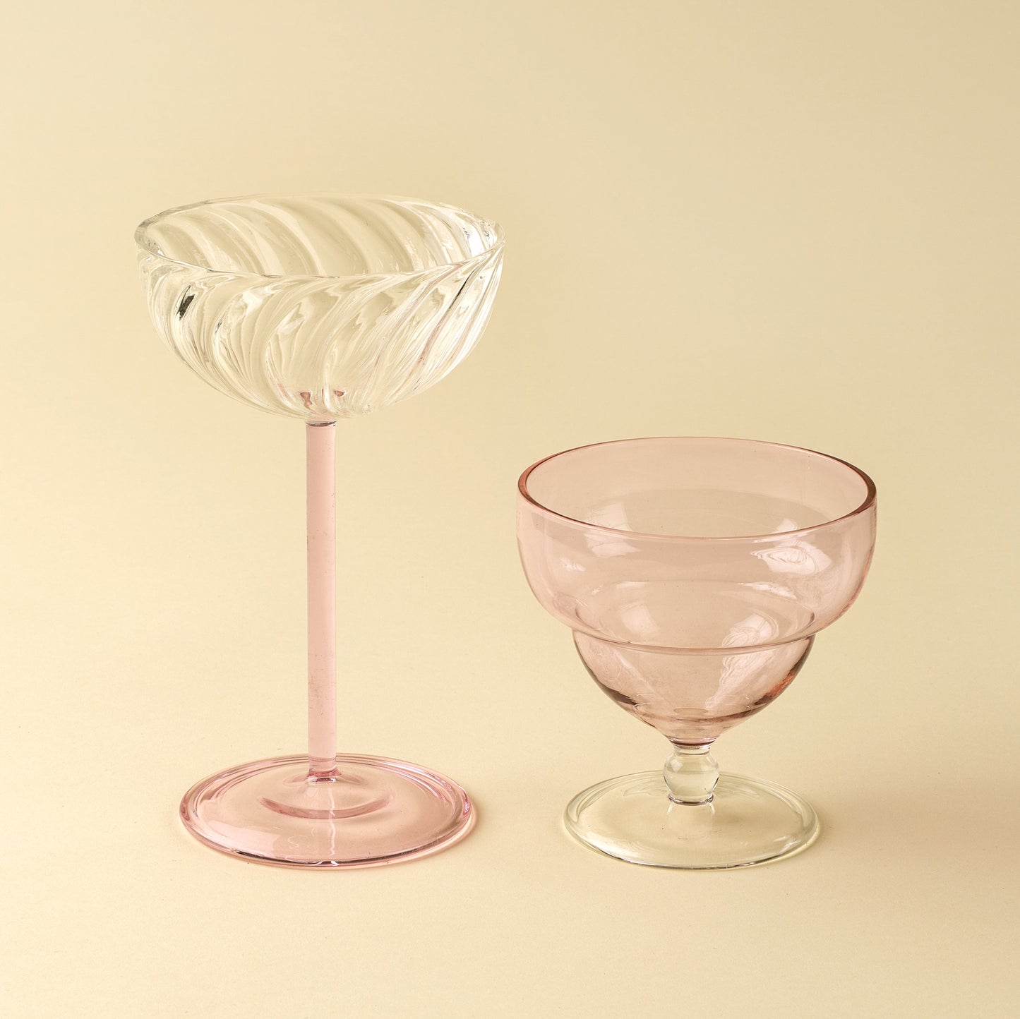 Savoy Coupe Glass Pink