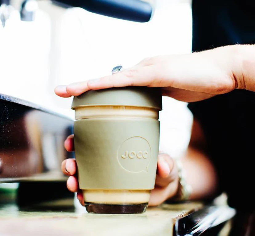 Reusable Glass Cup 12oz