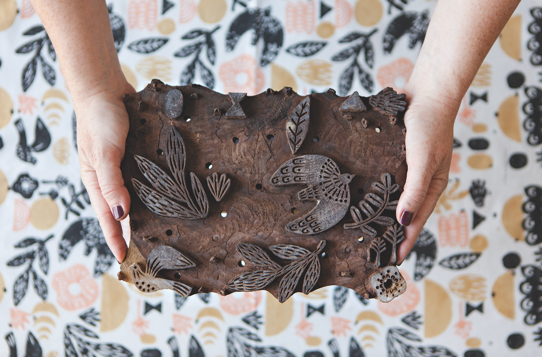 Tea Towel Block Print Myth