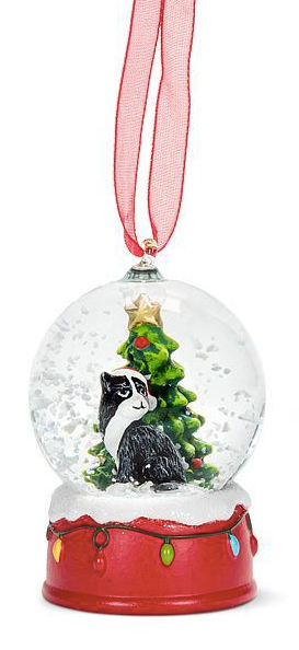 Mini Cat Snow Globe Ornament