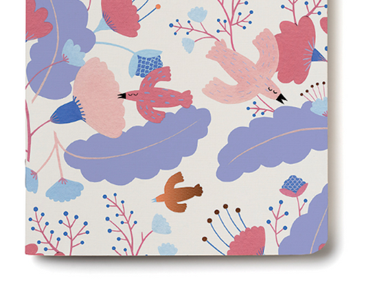 Candy Birds Flat Wrapping Paper