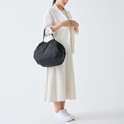 Shupatto Compact Reusable Bag Medium Jet Black