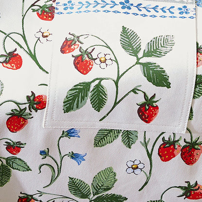 Strawberry Patch Cotton Apron