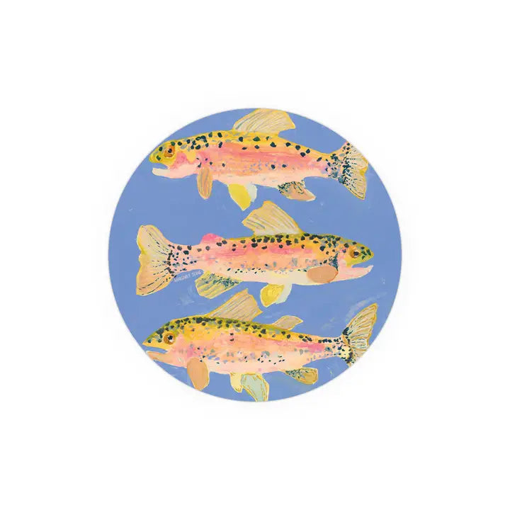 Three Fish Seedlings Coaster