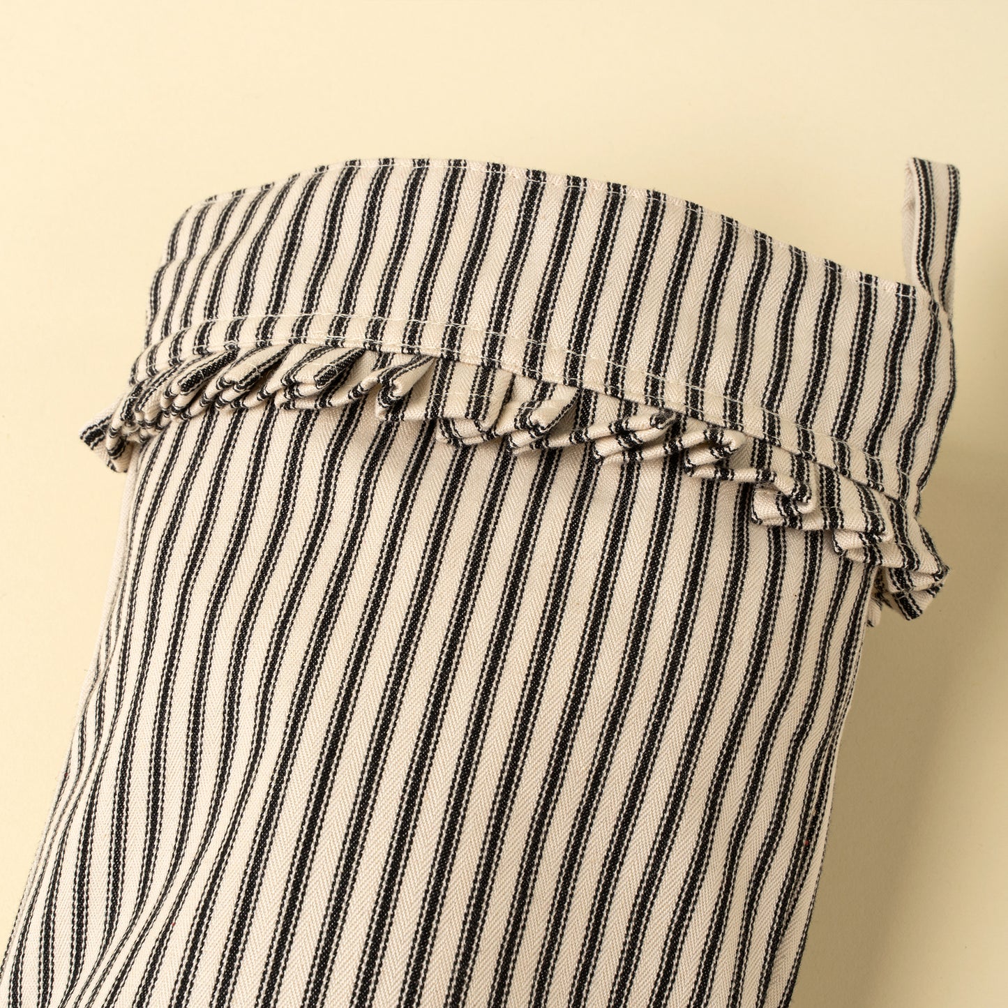 Ticking Stripe Stocking, Black