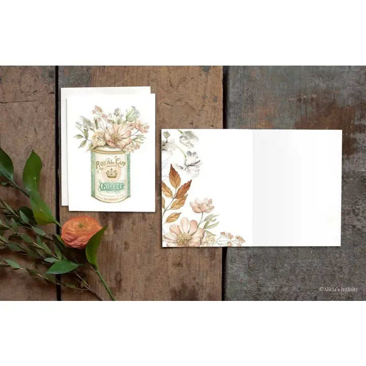 Vintage Coffee Tin Card