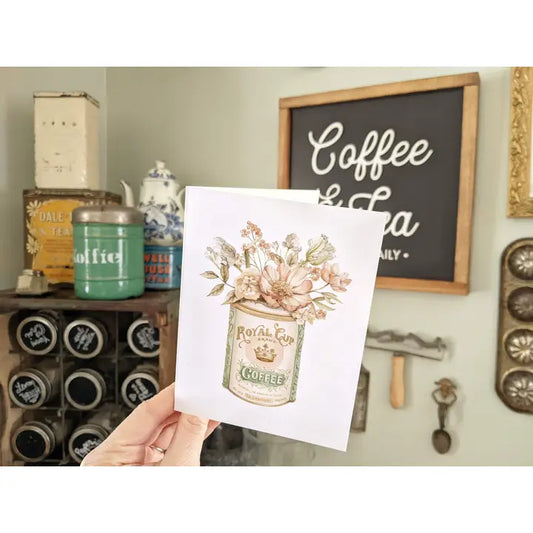 Vintage Coffee Tin Card