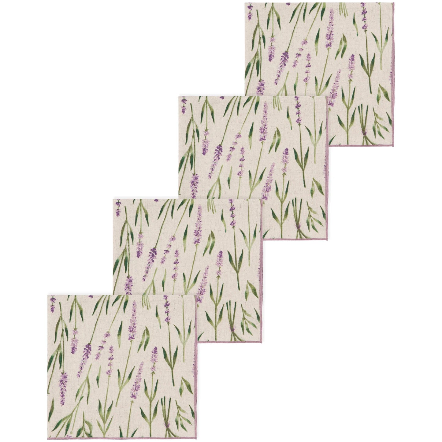 Lavender Printed Napkins Set of 4