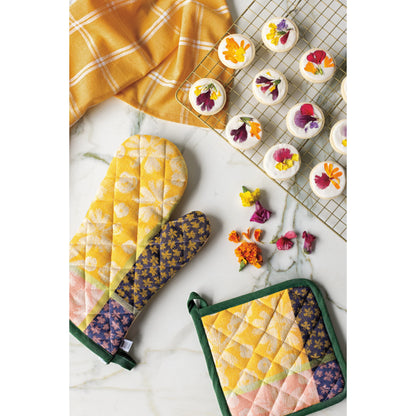 Full Bloom Jacquard Mitt Set of 2