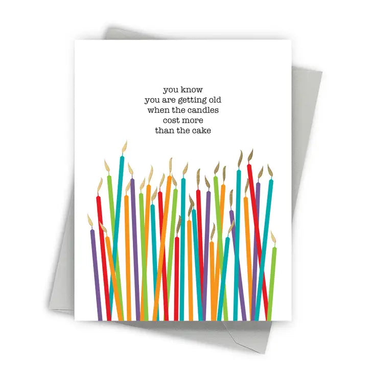 Costly Candles Birthday Card