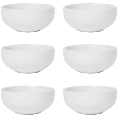 White Pinch Bowls Set of 6