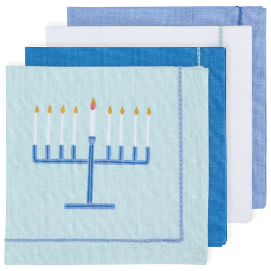 Bright Hanukkah Cocktail Napkins Set