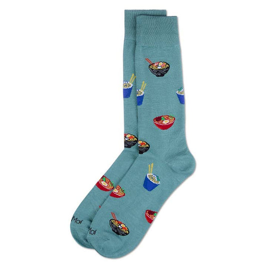 Men's Bamboo Crew Socks Dusty Green Ramen