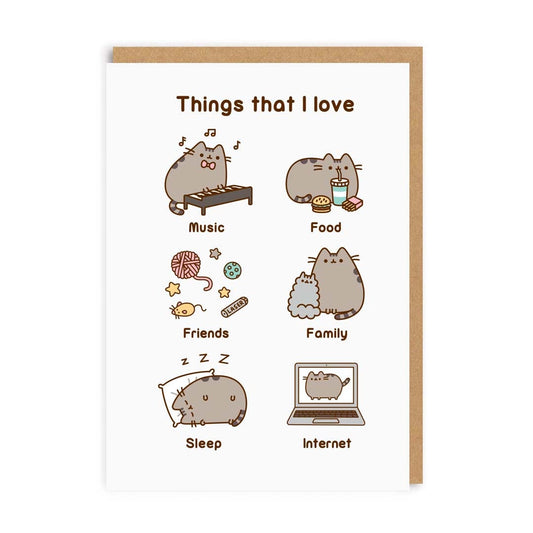 Things That I Love Card