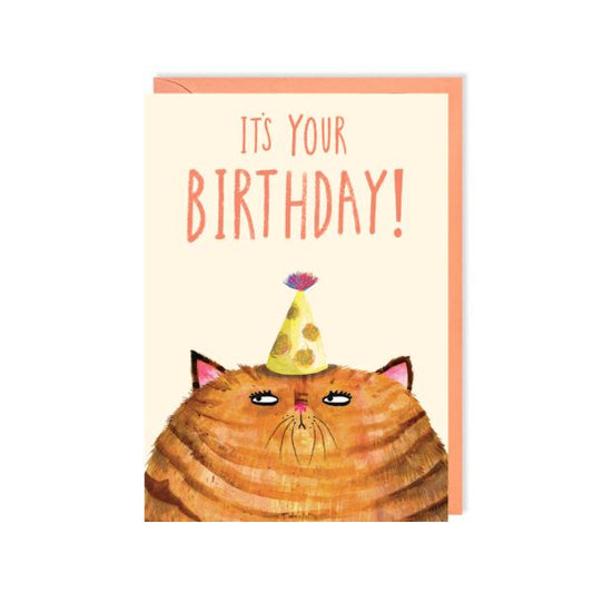 Birthday Ginger Cat Card