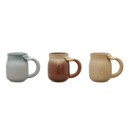 Stoneware Mug w/ Whale Tail Handle