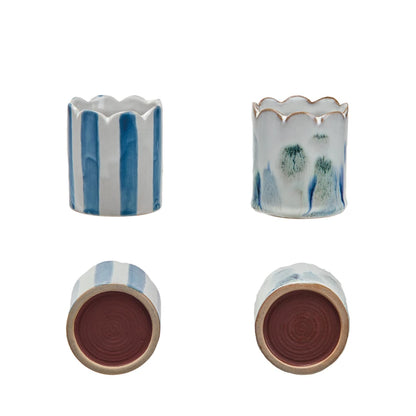 Scalloped Matchstick Holder w/ Striker