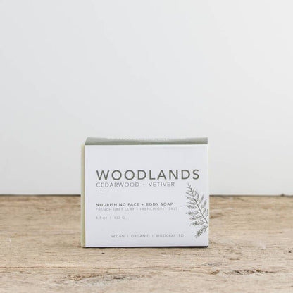 Woodlands Natural Vegan Organic Soap Bar