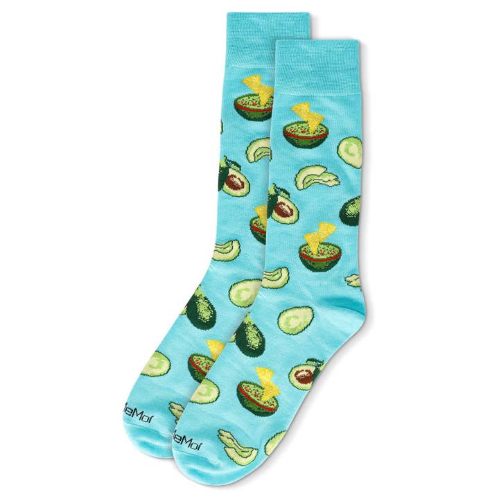 Avocado Bamboo Men's Crew, Seafoam, 10-13