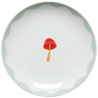 Mushroom Gems Appie Plates Set of 4