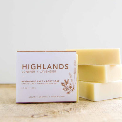 Highlands Natural Vegan Organic Soap Bar
