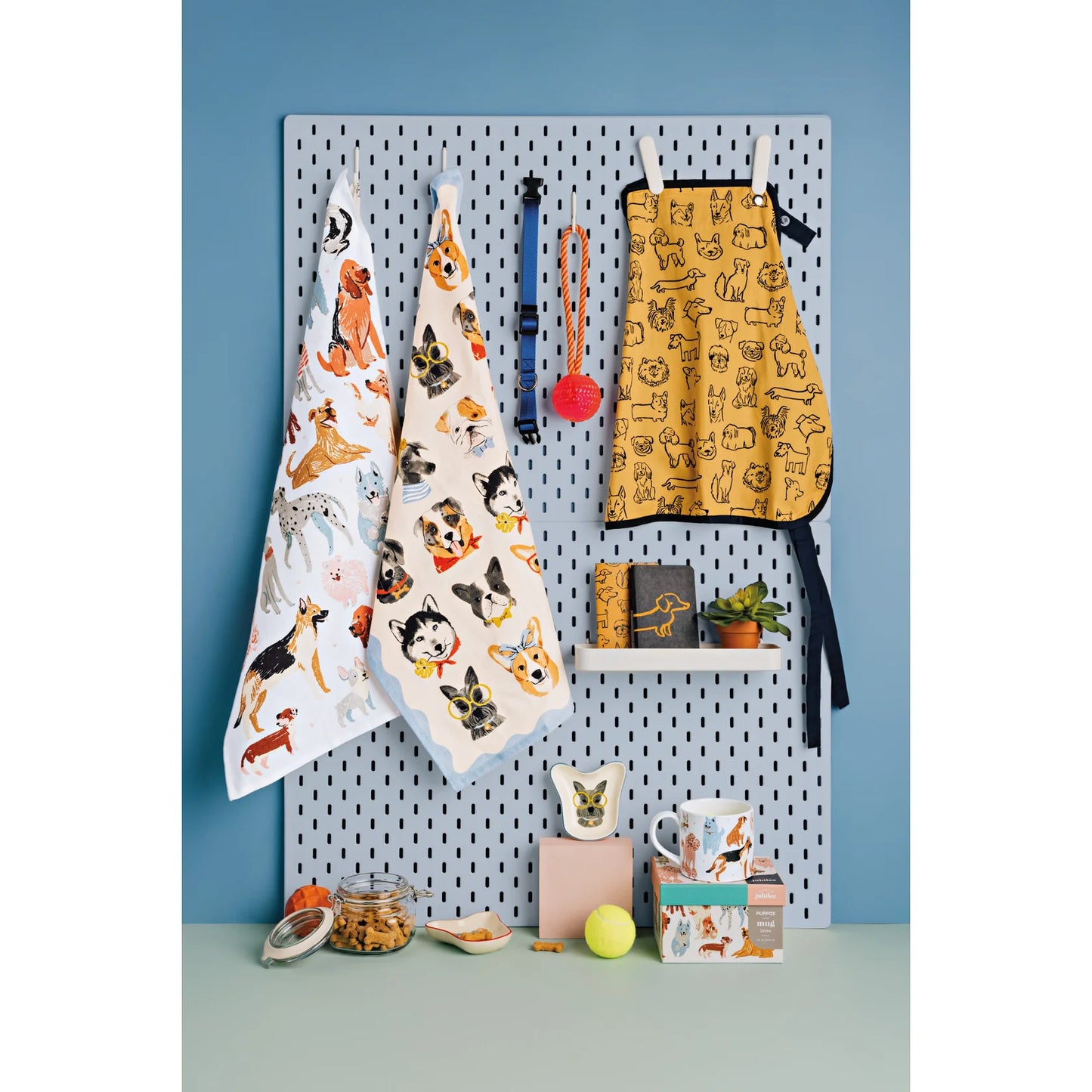 Uptown Dogs Printed Dishtowel
