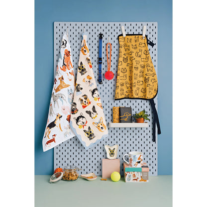 Uptown Dogs Printed Dishtowel