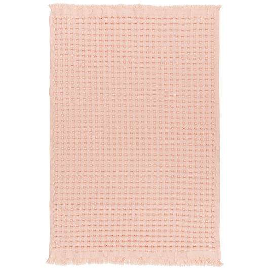 Blush Organic Cotton Waffle Hand Towel